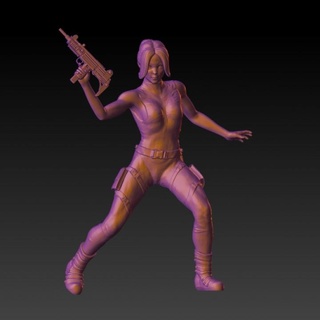 female survivor - rpg warhammer 40k dnd 3d print model - Mito3D