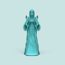 female tibia brotherhood outfit - printable character skin clothing mage woman girl scythe death demonic essence game toy miniature 3d print model - Mito3D