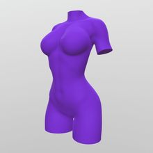 femmina torso deco 05 decorarion corpo esclusivo 3d print model - Mito3D