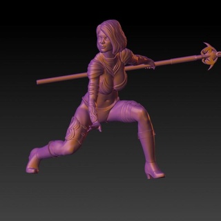 kadın savaşçı rpg Warhammer dnd 40k 3d print model - Mito3D