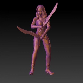 kadın savaşçı rpg Warhammer 40k dnd 3d print model - Mito3D