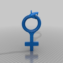 female woman sign pendant keychain art signs logos 3d print model - Mito3D