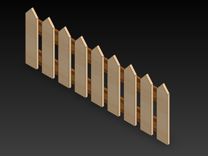 fence architecture door near 3d print model - Mito3D