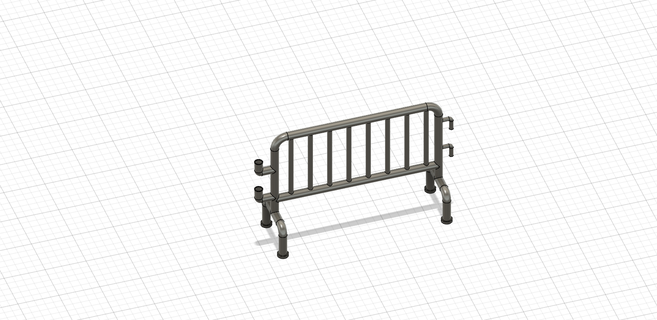 fence 1 64 3d print model - Mito3D