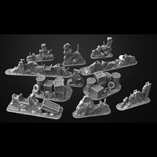 clôtures futuriste apocalypse de warhammer 40k jeu terrain miniature dessus table plateau 3d print model - Mito3D