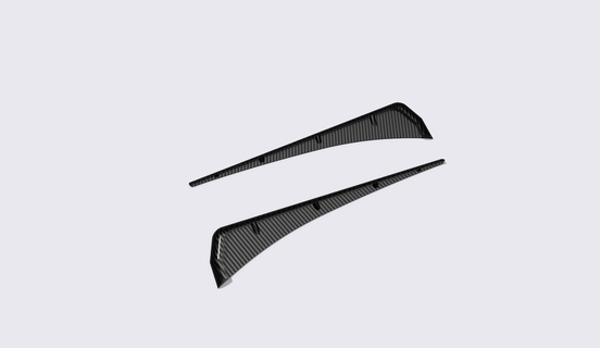 fender blade side gills vent trim cover civic 2016-2022 auto 3d print model - Mito3D