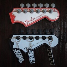 fender guitar headstock - key hangers art electric wall decoration hanger holder gift 3d print model - Mito3D