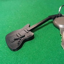 guitarra fender jaguar gadget jaquar anel de chave 3d impresso moda 3d print model - Mito3D