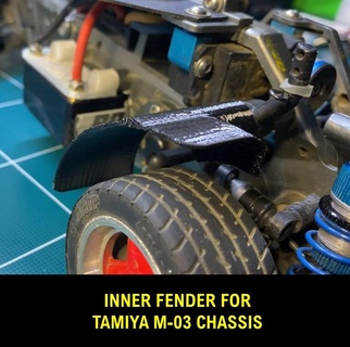 çamurluk Tamiya m 03 şasi m03 mini Cooper gezici nostaljik Araçlar 3d print model - Mito3D
