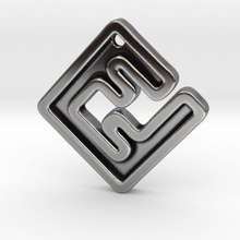 fendi ff logo Schlüsselring 3d print model - Mito3D