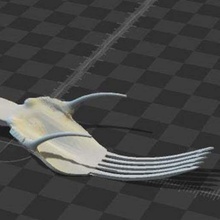 feng shui - food fork rebellious unruly home kitchen dining 3d print model - Mito3D