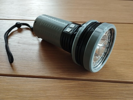 fenix lr40r LED lampe poche pare chocs couverture gaine Cas protection 3d print model - Mito3D