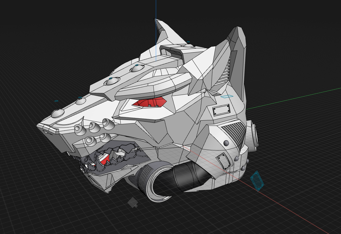 vahşi dümen dayalı Uzay kurtlar oyun kask vahşi Uzay kurtlar 40 Uzay denizciler Kostüm oyunu 3D print model - Mito3D
