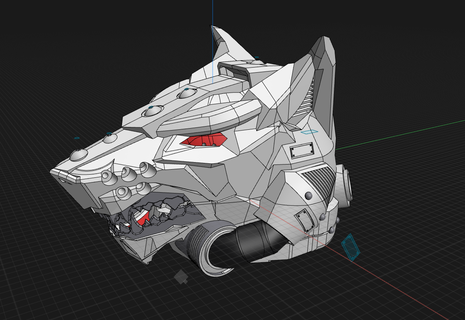 feral helm based space wolves Game helmet feral space wolves 40 thousand space marines cosplay  3d print model - Mito3D