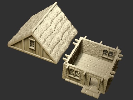Ferisia klein Landwirte Haus Gebäude Strukturen 3d print model - Mito3D