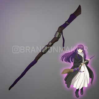 fern staff cosplay - frieren beyond journey's end high poly prop wand soso 3d print model - Mito3D