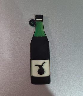 Fernet porte clés Nouveau Branca anniversaire apéritif boisson bouteille 3d print model - Mito3D