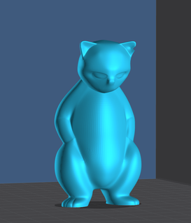 ferocious cat Game 3d print model - Mito3D