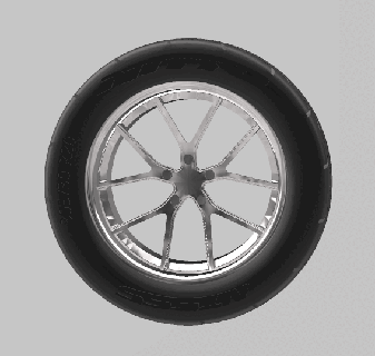 ferrada fr2 20''x10'' 20x10 5'' wheel tire 1 24 scale auto car model tyre tamiya revell aoshima 3d print model - Mito3D