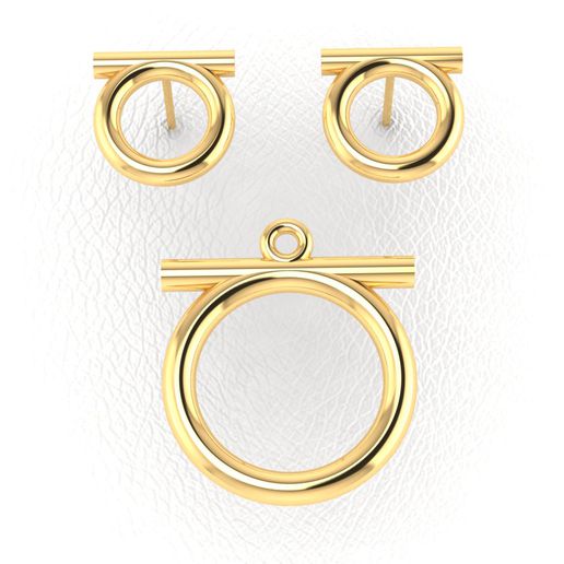 ferragamo earrings pendant jewelry charms 3D print model - Mito3D