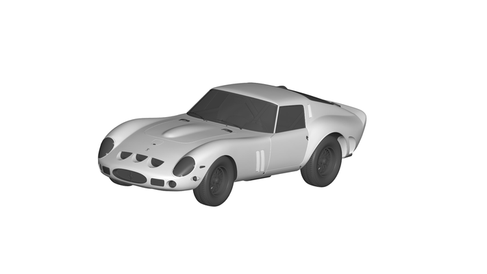 ferrari 250 gto jeu voiture auto véhicule transport rc ar vr prêt augmenté réalité virtuel car3d 3d print model - Mito3D