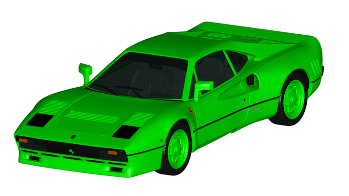 ferrari 288 gto 1984 jeu voiture auto véhicule transport rc ar vr prêt augmenté réalité virtuel car3d 3d print model - Mito3D