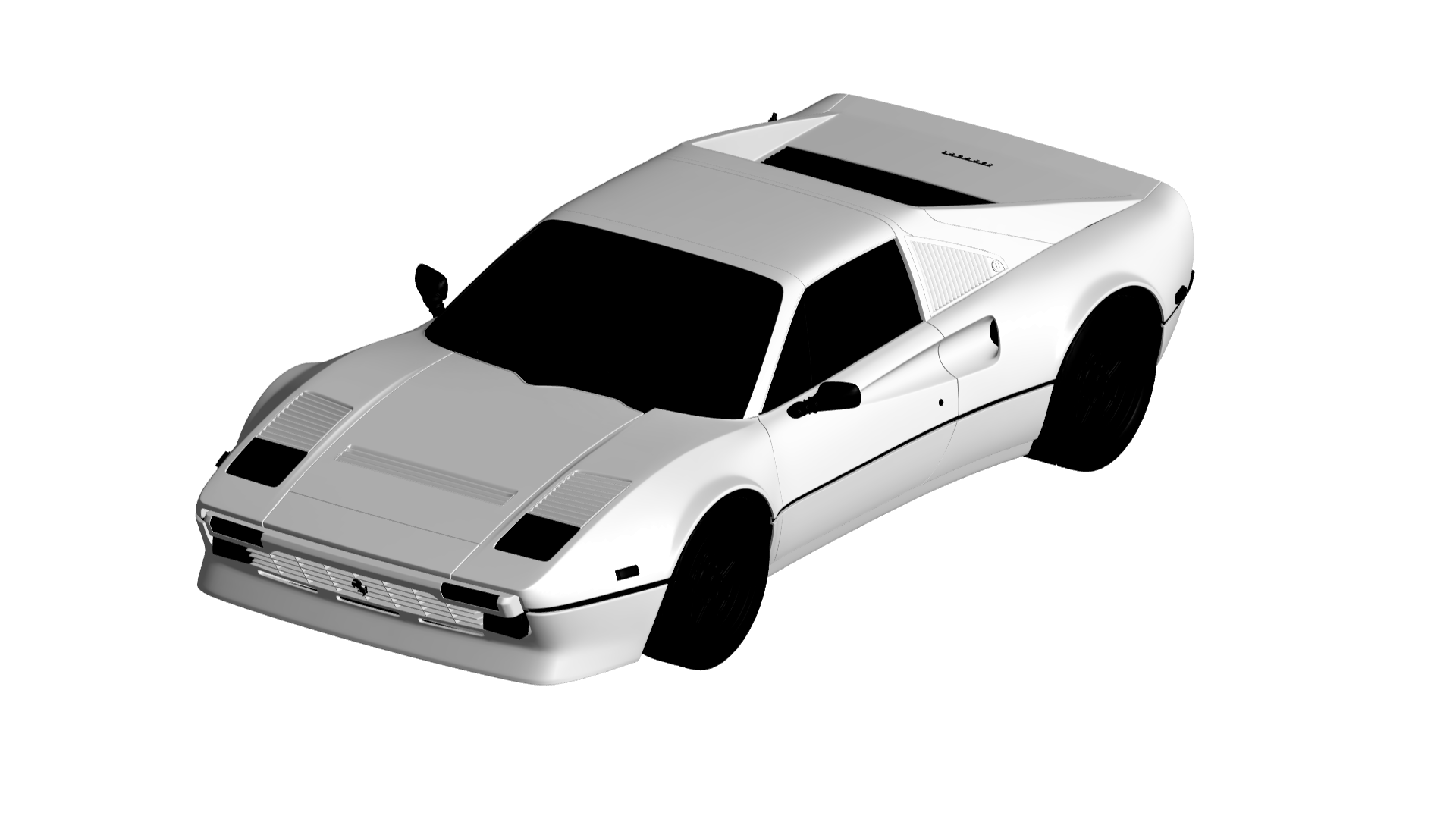 ferrari 308 jeu voiture auto véhicule transport rc ar vr prêt augmenté réalité virtuel car3d 3D print model - Mito3D