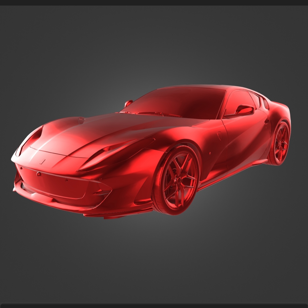 ferrari 812 súper rápido gtav gta coche vehiculo vehículo turbo gt 3D print model - Mito3D