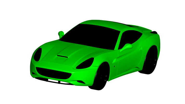 ferrari californie jeu voiture auto véhicule transport rc ar vr prêt augmenté réalité virtuel car3d 3d print model - Mito3D