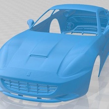 Ferrari Kalifornien 2009 druckbar Körper Wagen Spiel Slot scalextric tamiya rc miniz Hobby Mikro 3d print model - Mito3D