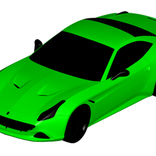 ferrari California 2015 3d print model - Mito3D