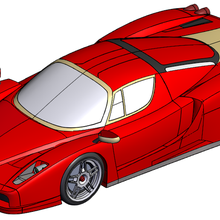 Ferrari Enzo oyun 3d print model - Mito3D