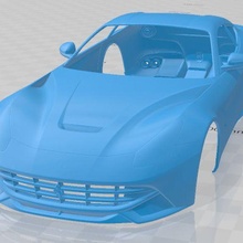ferrari f12 berlinetta 2017 printable body car game slot scalextric tamiya rc miniz hobby micro 3d print model - Mito3D
