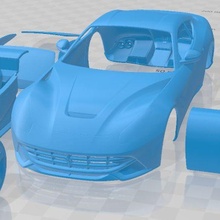 Ferrari f12 berlinetta 2017 yazdırılabilir araba oyun yuva ölçülü Tamiya rc miniz hobi mikro 3d print model - Mito3D