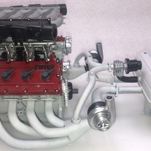 Ferrari f40 moteur architecture mans enzo maranello Nicola matelas 3d print model - Mito3D