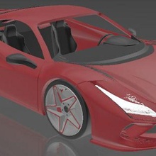 Ferrari f8 takdir 3d print model - Mito3D