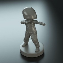 ferrari funko pilot art toy sla helmet 3d print model - Mito3D