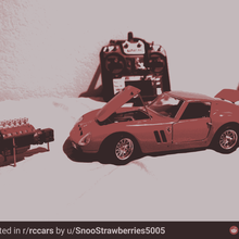 Ferrari gto 250 burago diecast rc conversão passatempo 3d print model - Mito3D