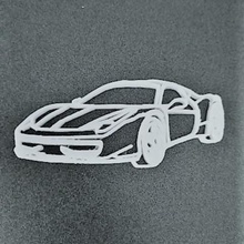 ferrari keychain art because vehicle 3d print model - Mito3D