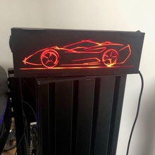 Ferrari luz caixa arte luminária carro 3d print model - Mito3D
