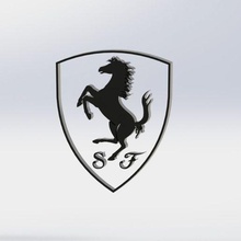 Ferrari Logo Gadget Wagen Auto schnell Super hyper 3d print model - Mito3D