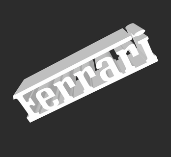 ferrari logo stand sign symbol f1 gt3 3d print model - Mito3D