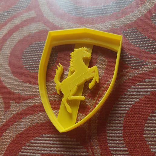 Ferrari Logo Cutter 3D print model - Mito3D
