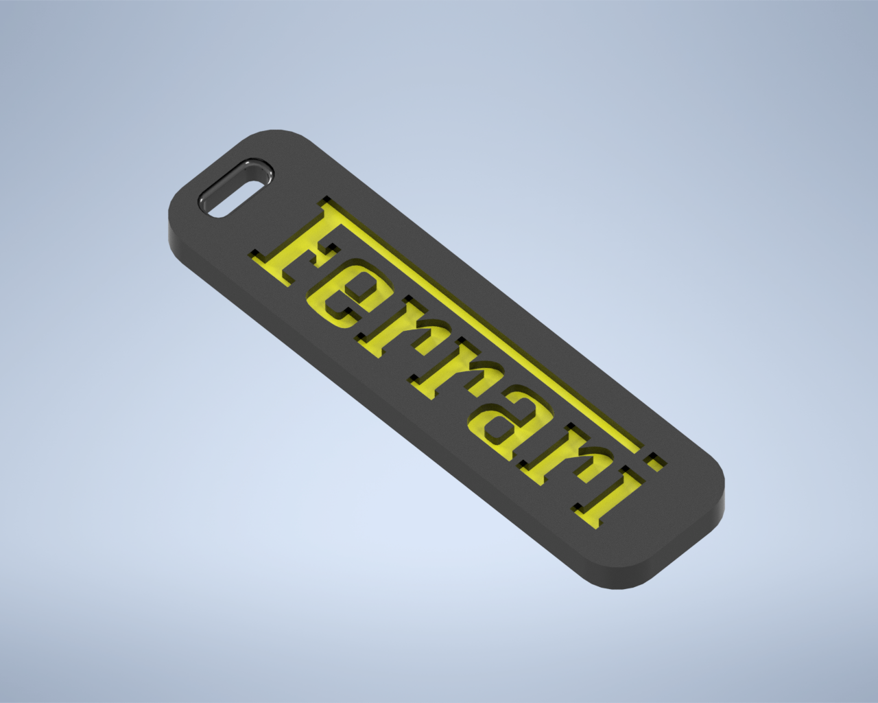 Ferrari logo emblème porte clés italien supercar clé mode conception 3D print model - Mito3D
