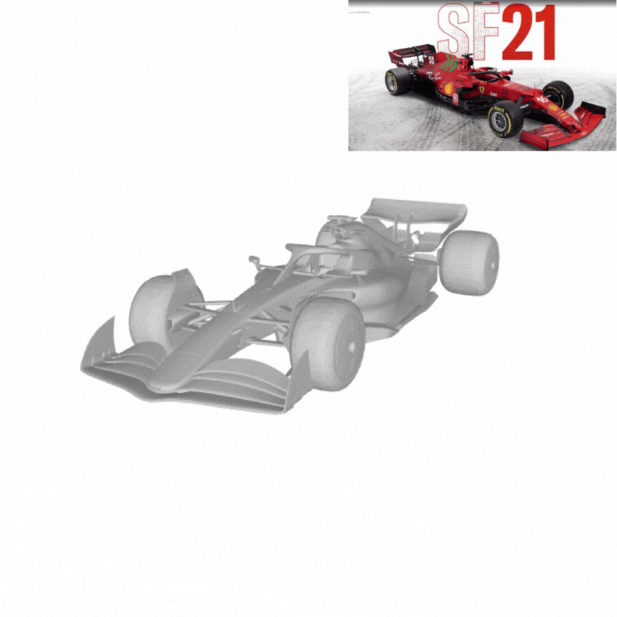 Ferrari Mission worfeln 21 3D print model - Mito3D