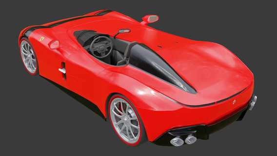 ferrari monza sp 1 sport car fxxk fxx k sp1 sp2 3d print model - Mito3D