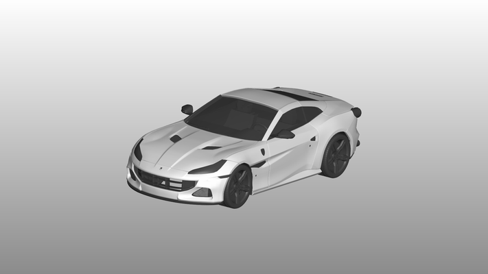 ferrari portofino jeu voiture auto véhicule transport rc ar vr prêt augmenté réalité virtuel car3d 3d print model - Mito3D