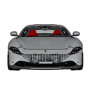 Ferrari Roma süper araba Oto arabalar motor sporları SUV 39 lar trafik polis geçitler ralli Sedanlar ayarlama derbi yarışlar prototip 3d print model - Mito3D