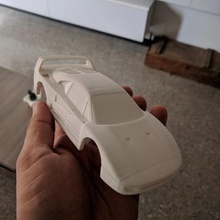 ferrari f40 128 modelo a escala openz compatible chasis v4a juego de juguete rc scalemodel el control la radio coche vehículo 3d print model - Mito3D