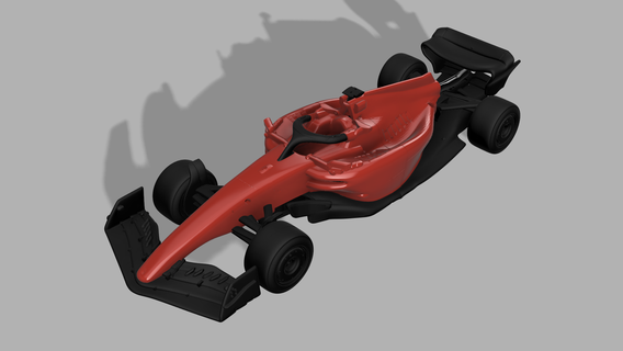 ferrari sf23 scala 1 18 3d Stampa f1 formula 2023 corsa sport motoristico macchina gara leclerc sainz 3d print model - Mito3D